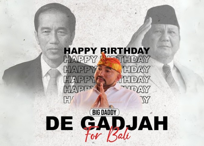 Ucapkan Selamat Ulang Tahun, Wayan Baru Dukung De Gadjah Maju Pilgub Bali