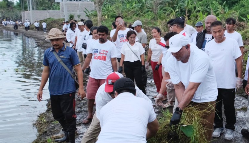 Wayan Baru Sambut Baik Aksi De Gadjah di Danau Yeh Malet, Bukti Nyata Gerindra Hadir untuk Lingkungan
