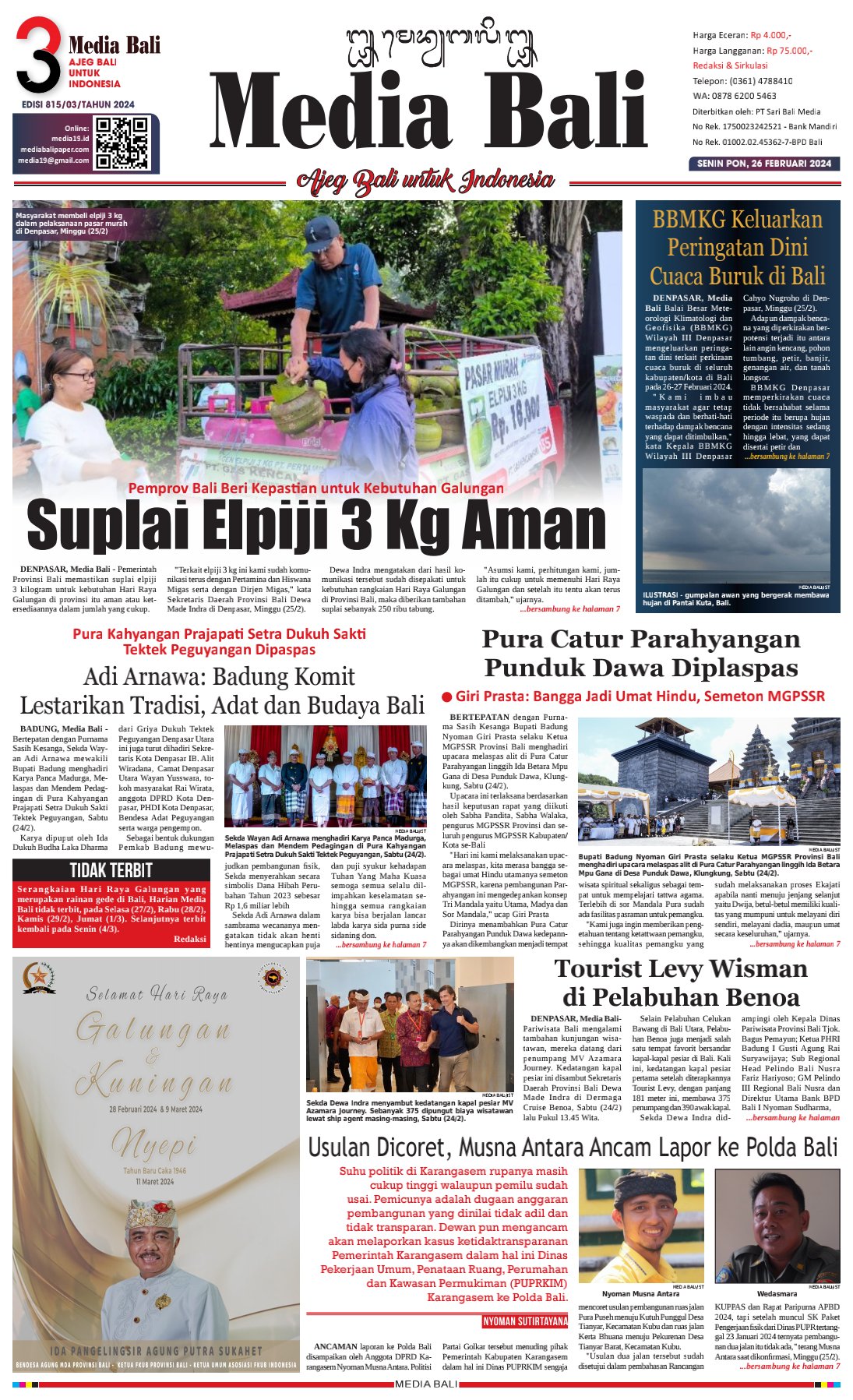Koran Media Bali 401/02/Tahun 2022